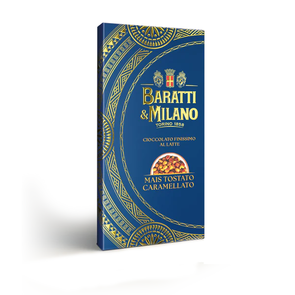 Pieninis šokoladas su karamelizuotais kukurūzais  - 75 g