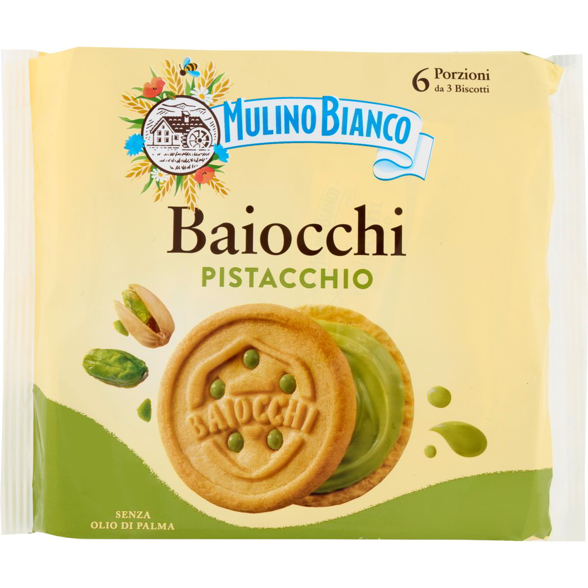 Mulino Bianco Baiocchi al pistacchio - 168 gr