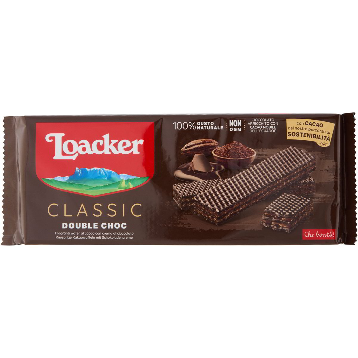 Loacker Wafer al cioccolato double choc - 175 gr